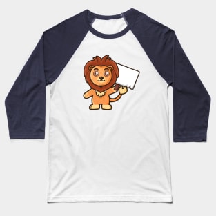 Watch Out Cute Lion Baseball T-Shirt